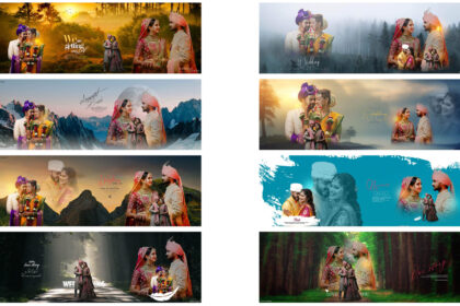 10 Romantic 12x36 Couple Wedding Album DM PSD Designs
