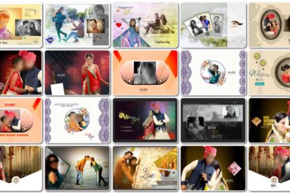 20 Free Creative Wedding Album Cover PSD Templates for Couples