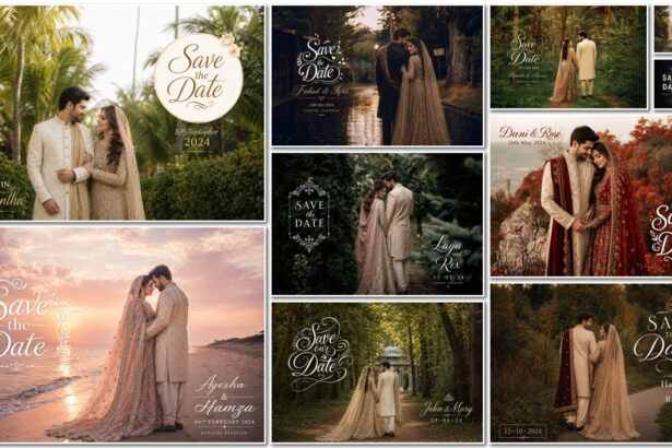 DGPik.com 10 Free Save the Date Horizontal Wedding Invitation PSD Designs