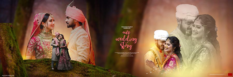 latest-romantic-12x36-couple-wedding-album-psd-design