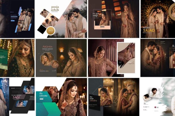 Free 20 Stylish 12x18 Wedding Album Cover PSD Download