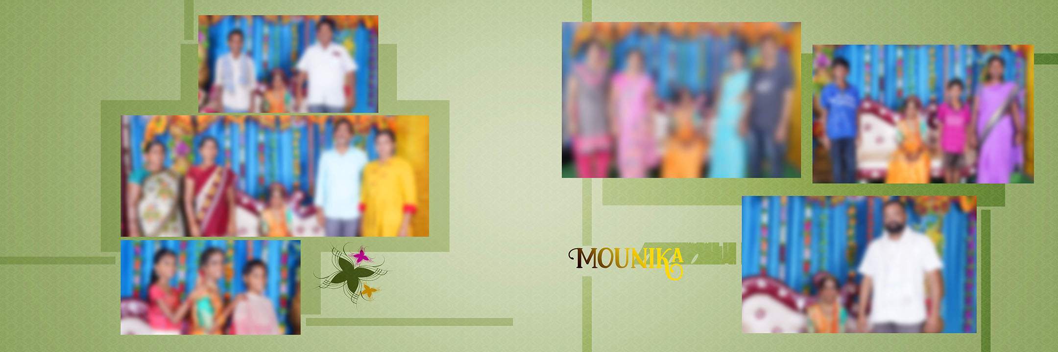 12x36 Half Saree Album Design 130 PSD premium collection preview