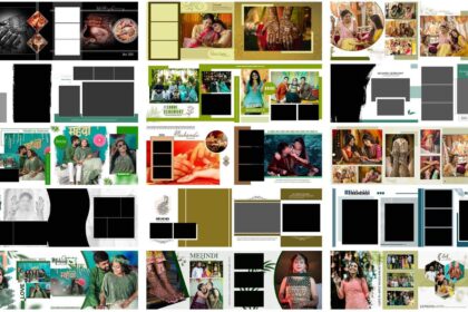 15 12X36 Mehndi Album Free PSD Designs for Photoshop 2026
