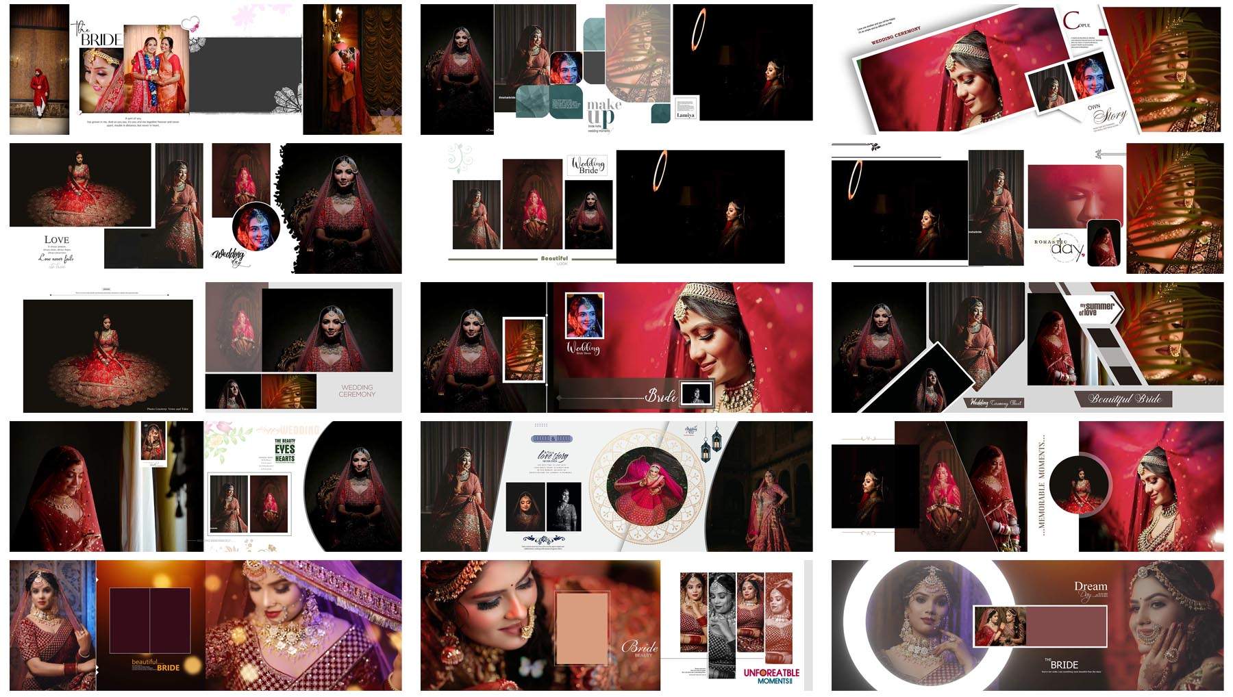 20 New Bridal Wedding Album PSD Designs for Photoshop 2026